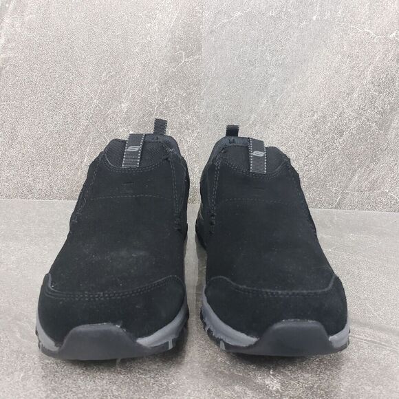 Skechers Memory Foam Sneakers 6.5 M Black Hillcrest Suede Water Repellent Shoes - Picture 3 of 14